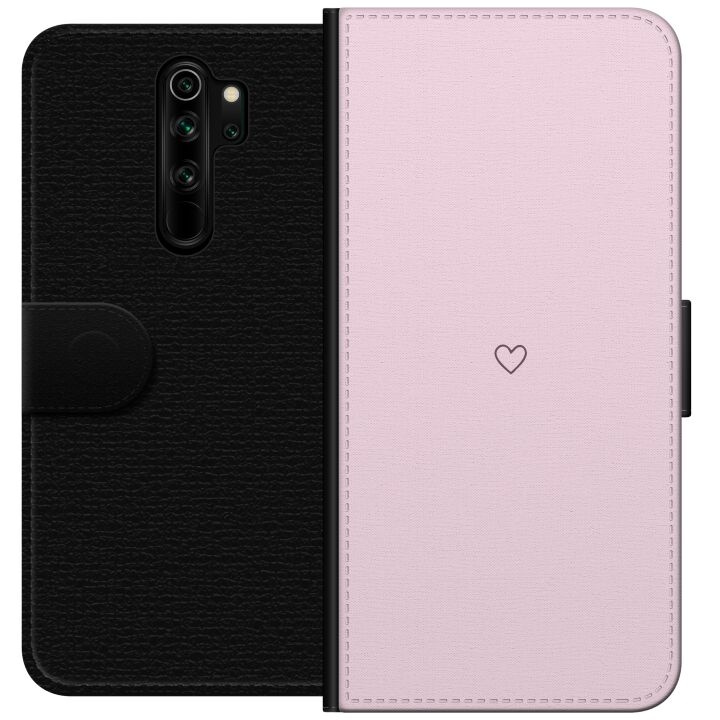 Lommeboketui til Xiaomi Redmi Note 8 Pro med Hjerte motiv i gruppen SMARTTELEFON & NETTBRETT / Mobilbeskyttelse / Xiaomi hos TP E-commerce Nordic AB (A66510)