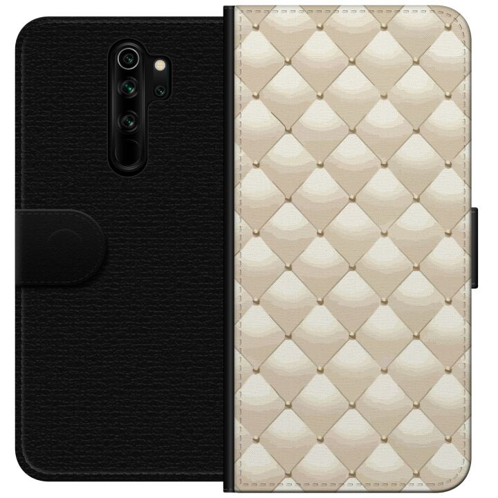 Lommeboketui til Xiaomi Redmi Note 8 Pro med Gullglans motiv i gruppen SMARTTELEFON & NETTBRETT / Mobilbeskyttelse / Xiaomi hos TP E-commerce Nordic AB (A66517)