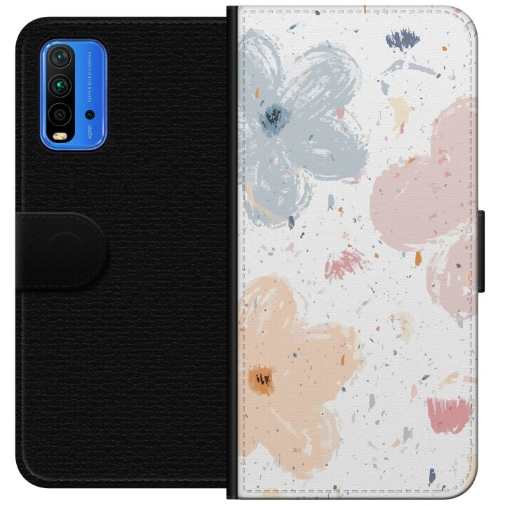 Lommeboketui til Xiaomi Redmi Note 9 4G med Blomster motiv i gruppen SMARTTELEFON & NETTBRETT / Mobilbeskyttelse / Xiaomi hos TP E-commerce Nordic AB (A66611)