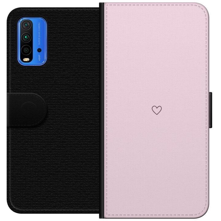 Lommeboketui til Xiaomi Redmi Note 9 4G med Hjerte motiv i gruppen SMARTTELEFON & NETTBRETT / Mobilbeskyttelse / Xiaomi hos TP E-commerce Nordic AB (A66618)