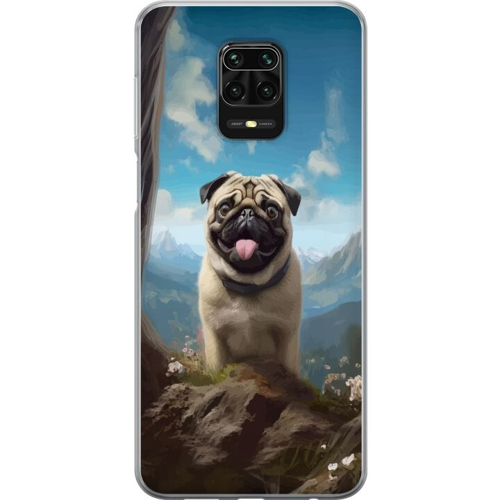 Mobildeksel til Xiaomi Redmi Note 9S med Glad Hund motiv i gruppen SMARTTELEFON & NETTBRETT / Mobilbeskyttelse / Xiaomi hos TP E-commerce Nordic AB (A66698)