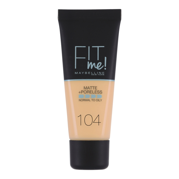 Maybelline Fit Me Matte + Poreless Foundation - 104 Soft Ivory i gruppen HELSE OG SKJØNNHET / Makeup / Makeup ansikt / Foundation hos TP E-commerce Nordic AB (C00073)