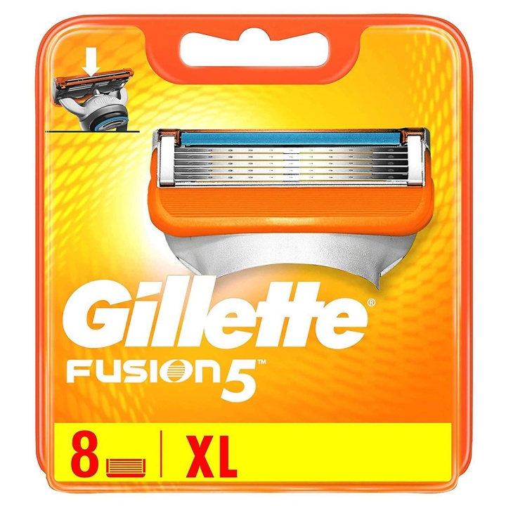 Gillette Fusion5 8-Pack i gruppen HELSE OG SKJØNNHET / Hår & styling / Barbering og trimming / Barberhøvler og tilbehør hos TP E-commerce Nordic AB (C00456)