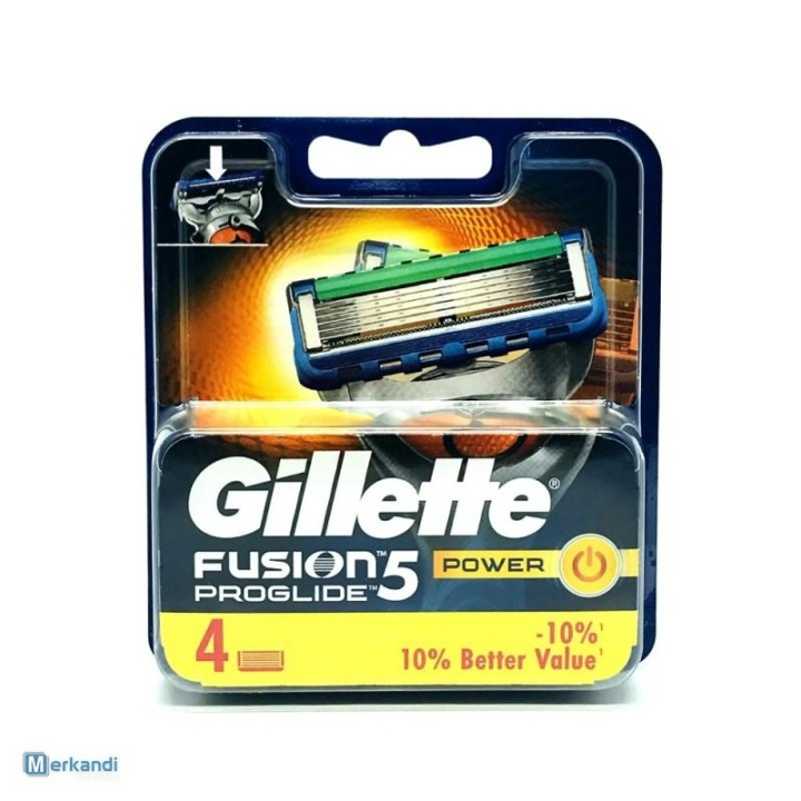 Gillette Fusion Proglide Power 4-pakning i gruppen HELSE OG SKJØNNHET / Hår & styling / Barbering og trimming / Barberhøvler og tilbehør hos TP E-commerce Nordic AB (C00457)