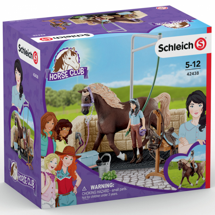 Schleich Washing area with Horse Club Emily & Luna i gruppen LEKER, BARN OG BABY / Leker / Figurer & miniatyrer hos TP E-commerce Nordic AB (C02404)