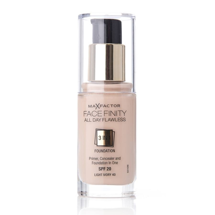 Max Factor Facefinity 3 In 1 Foundation 40 Light Ivory i gruppen HELSE OG SKJØNNHET / Makeup / Makeup ansikt / Foundation hos TP E-commerce Nordic AB (C04317)