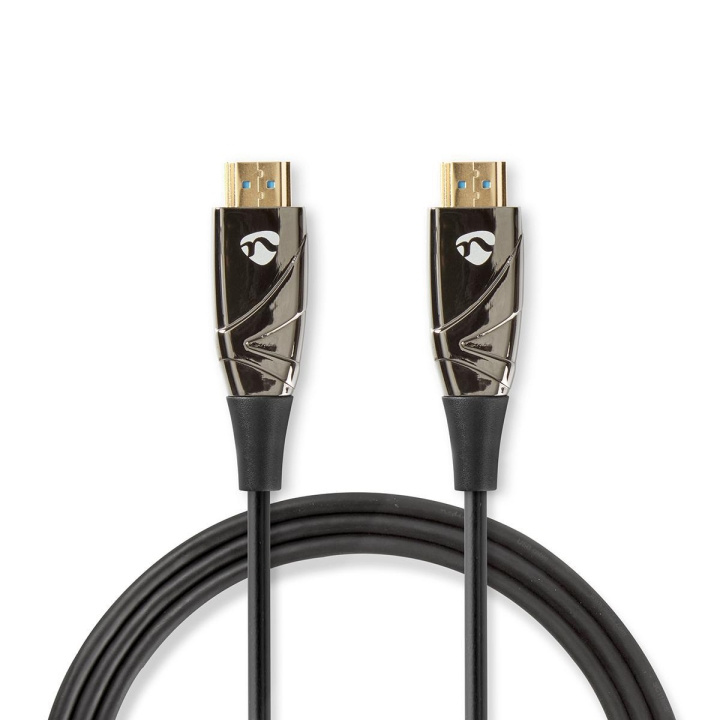 Nedis Aktiv Optical High Speed ​​HDMI-kabel med Ethernet | HDMI ™ -kontakt | HDMI ™ -kontakt | 4K@60Hz | 18 Gbps | 50.0 m | Rund | PVC | Sort | Gaveeske i gruppen Elektronikk / Kabler og adaptere / HDMI / Kabler hos TP E-commerce Nordic AB (C07778)