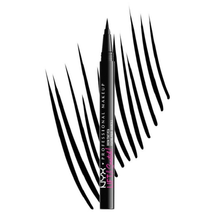 NYX PROF. MAKEUP Lift N Snatch Brow Tint Pen - Black i gruppen HELSE OG SKJØNNHET / Makeup / Øyne og øyebryn / Øyenbrynspenn hos TP E-commerce Nordic AB (C10343)