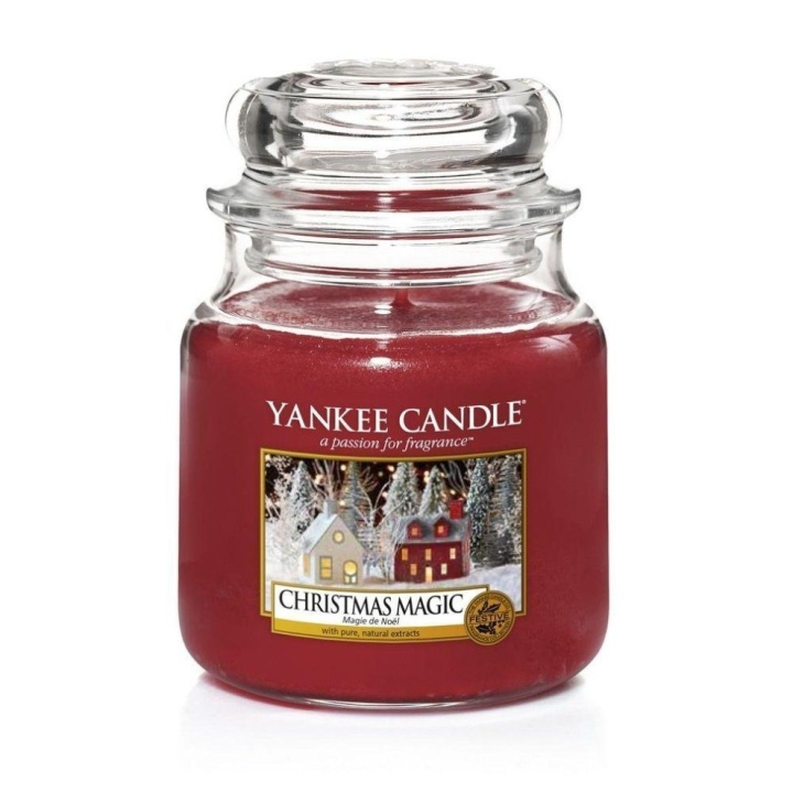 Yankee Candle Classic Medium Jar Christmas Magic 411 g i gruppen HELSE OG SKJØNNHET / Duft og parfyme / Andre dufter / Duftlys hos TP E-commerce Nordic AB (C10831)