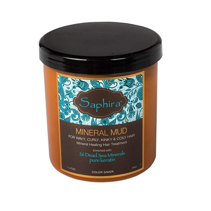 Saphira Curly Divine Mineral Mud 1000 ml i gruppen HELSE OG SKJØNNHET / Hår & styling / Hårpleie / Hårmaske hos TP E-commerce Nordic AB (C11080)