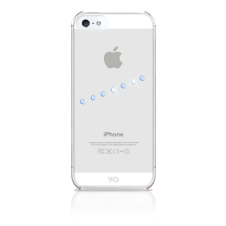 White Diamonds Sash Ice Blå iPhone 5/5s/SE i gruppen SMARTTELEFON & NETTBRETT / Mobilbeskyttelse / Apple / iPhone 5/5S/SE / Deksel hos TP E-commerce Nordic AB (C12092)