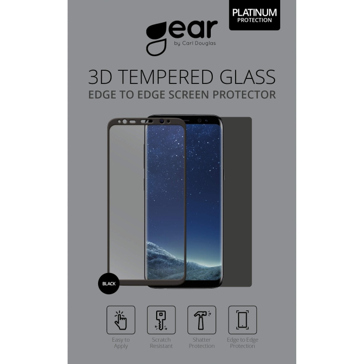 Gear Herdet Glass 3D Full Cover Svart Samsung J5 (2017) i gruppen SMARTTELEFON & NETTBRETT / Mobilbeskyttelse / Samsung hos TP E-commerce Nordic AB (C12380)