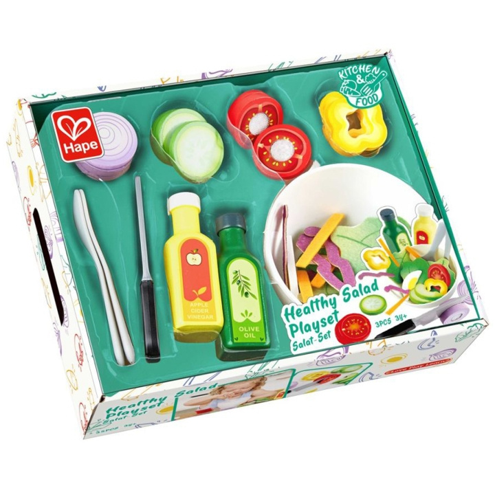 Hape Healthy Salad Playset i gruppen LEKER, BARN OG BABY / Leker / Kjøkkenleker hos TP E-commerce Nordic AB (C13198)