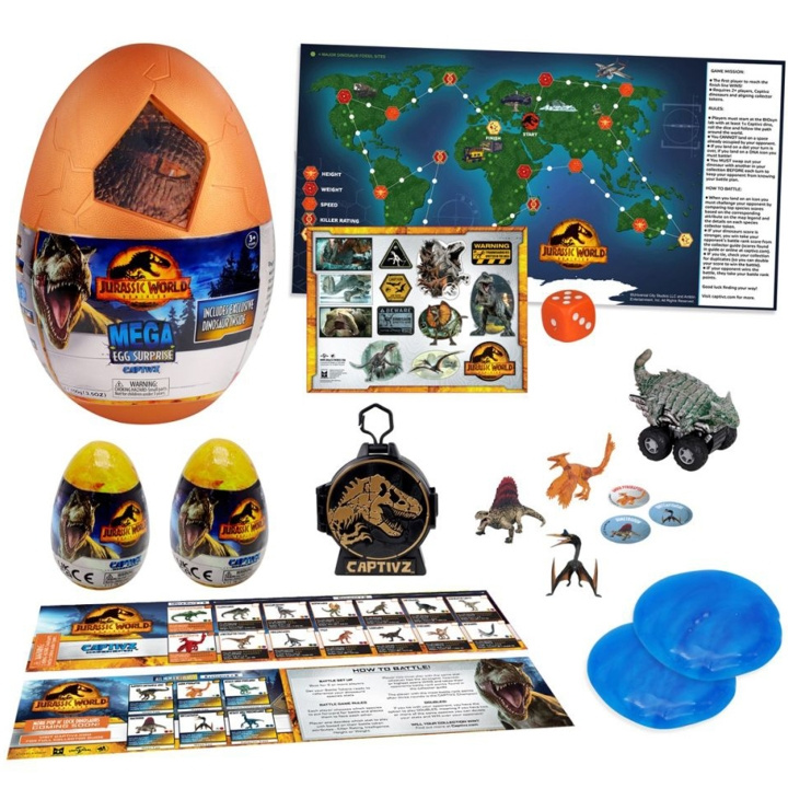 Jurassic World Captivz Dominion Mega Egg i gruppen LEKER, BARN OG BABY / Leker / Lekesett hos TP E-commerce Nordic AB (C13234)