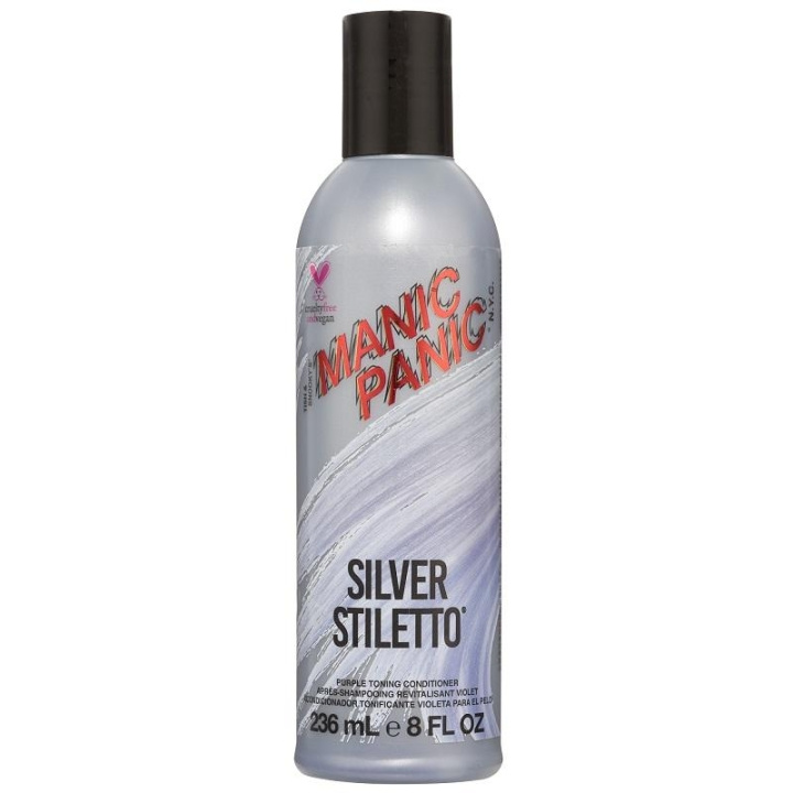 Manic Panic Silver Stiletto Conditioner 236 ml i gruppen HELSE OG SKJØNNHET / Hår & styling / Hårpleie / Hårfarge / Sølv balsam hos TP E-commerce Nordic AB (C13304)