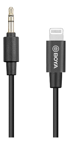 BOYA BY-K1 3.5mm TRS (Male) to Lightning (Male) Audio Adapter, 0.2m, b i gruppen SMARTTELEFON & NETTBRETT / Ladere og Kabler / Kabler / Kabler Lightning hos TP E-commerce Nordic AB (C13950)