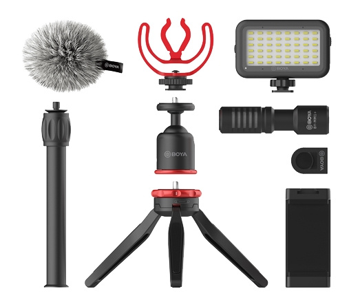 BOYA Vlogging Kit 2 i gruppen Elektronikk / Lyd & Bilde / Håndholdte mikrofoner hos TP E-commerce Nordic AB (C13964)