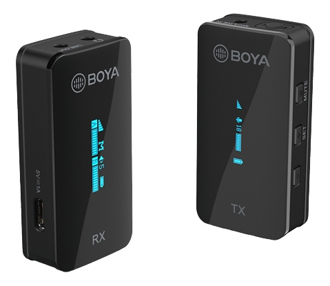 Boya Ultracompact 2.4GHz Dual-channel Wireless Microphone 1+1 i gruppen Elektronikk / Lyd & Bilde / Håndholdte mikrofoner hos TP E-commerce Nordic AB (C13983)