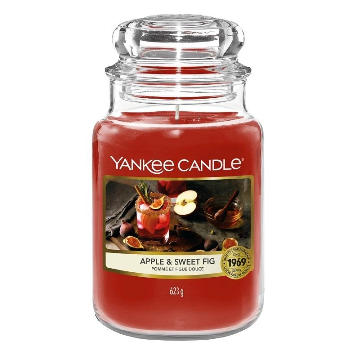 Yankee Candle Classic Large Jar Apple and Sweet Fig 623g i gruppen HELSE OG SKJØNNHET / Duft og parfyme / Andre dufter / Duftlys hos TP E-commerce Nordic AB (C14046)