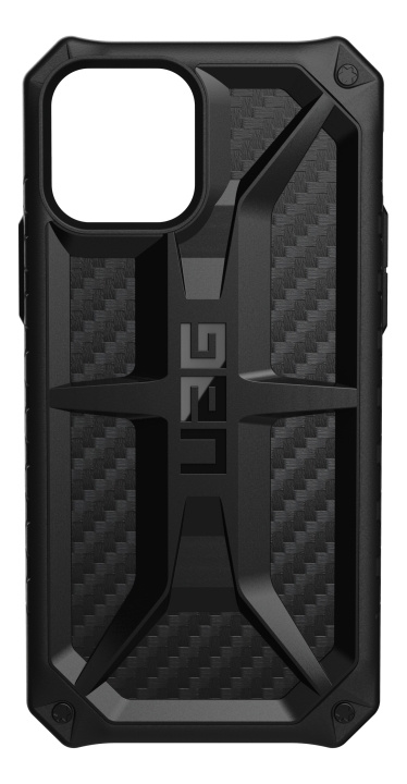 UAG iPhone 12/12 Pro Monarch Cover Carbon Fiber i gruppen SMARTTELEFON & NETTBRETT / Mobilbeskyttelse / Apple / iPhone 12 hos TP E-commerce Nordic AB (C14354)