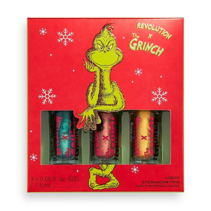 Makeup Revolution x The Grinch Dont Give a Grinch flytende øyenskyggesett i gruppen HELSE OG SKJØNNHET / Makeup / Øyne og øyebryn / Øyeskygger hos TP E-commerce Nordic AB (C14892)