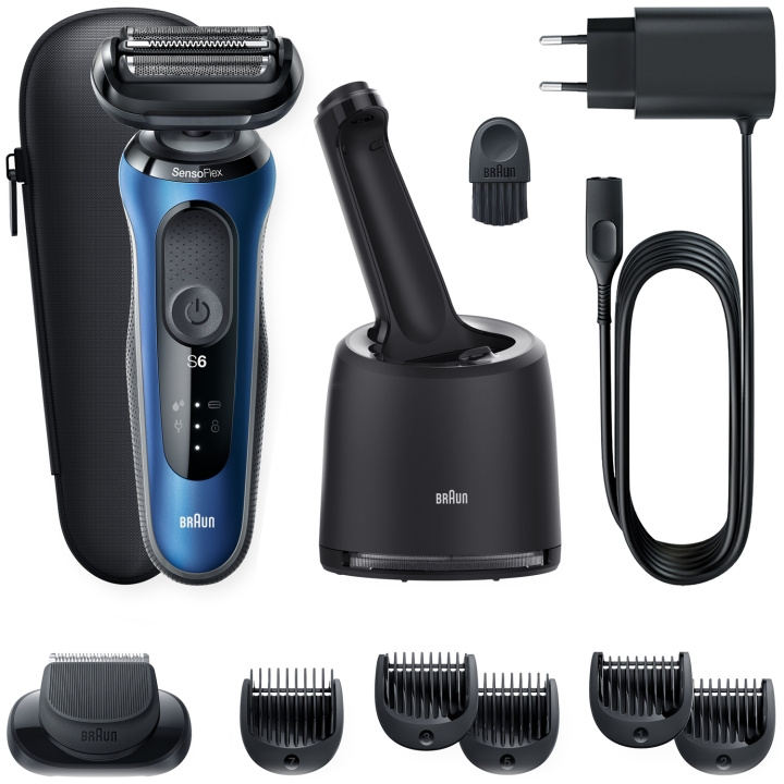 Braun Barbermaskin Series 6 61-B7500CC i gruppen HELSE OG SKJØNNHET / Hår & styling / Barbering og trimming / Barbermaskiner hos TP E-commerce Nordic AB (C15187)