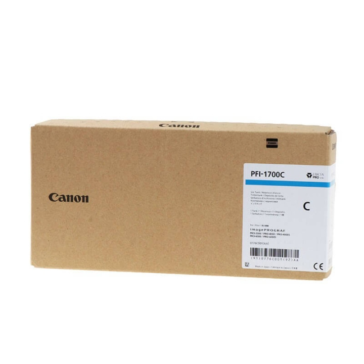 Canon Blekk 0776C001 PFI-1700 Cyan i gruppen Datautstyr / Skrivere og tilbehør / Blekk og toner / Blekkpatroner / Canon hos TP E-commerce Nordic AB (C15902)