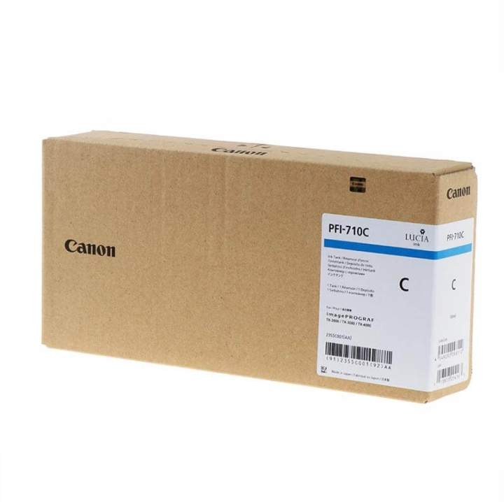 Canon Blekk 2355C001 PFI-710 Cyan i gruppen Datautstyr / Skrivere og tilbehør / Blekk og toner / Blekkpatroner / Canon hos TP E-commerce Nordic AB (C16016)