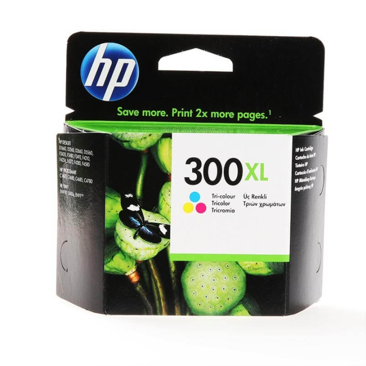 HP Ink CC644EE 300XL Tri-colour i gruppen Datautstyr / Skrivere og tilbehør / Blekk og toner / Blekkpatroner / HP hos TP E-commerce Nordic AB (C17302)