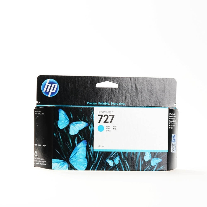 HP Ink B3P19A 727 Cyan 130ml i gruppen Datautstyr / Skrivere og tilbehør / Blekk og toner / Blekkpatroner / HP hos TP E-commerce Nordic AB (C17366)