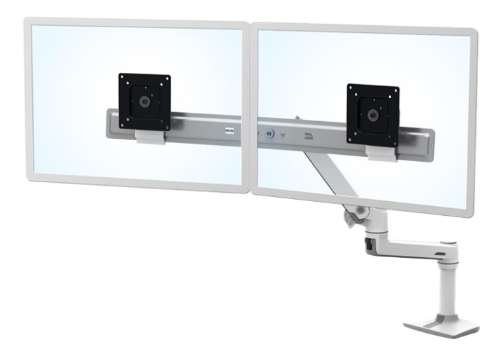 Ergotron LX Desk Dual Direct Arm (white) i gruppen Datautstyr / Dataskjerm / Skjermarmer og fester hos TP E-commerce Nordic AB (C17637)