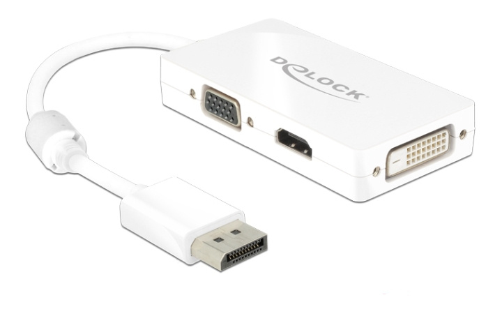 Delock Adapter Displayport 1.1 male > VGA / HDMI / DVI female Passive i gruppen Datautstyr / Kabler og adaptere / DisplayPort / Adaptere hos TP E-commerce Nordic AB (C17653)