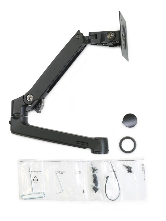 Ergotron LX Dual Stacking Arm, Extension and Collar Kit, Matte Black i gruppen Datautstyr / Dataskjerm / Skjermarmer og fester hos TP E-commerce Nordic AB (C17695)