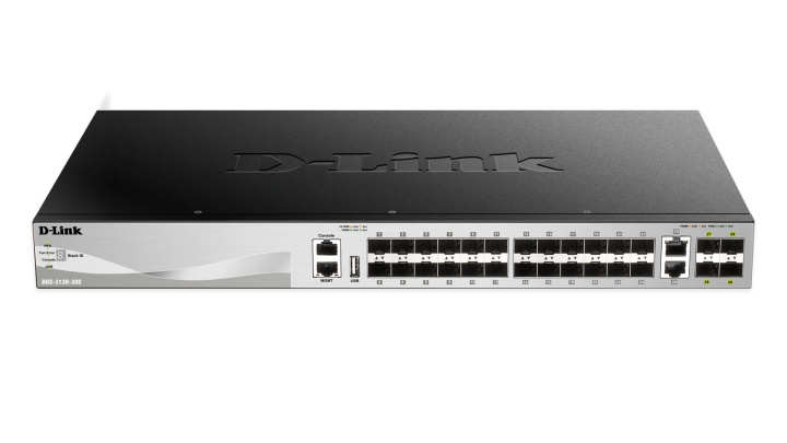 dlink 24 SFP-porter lag 3 stabelbar administrert gigabit-svitsj i gruppen Datautstyr / Nettverk / Switcher hos TP E-commerce Nordic AB (C17801)