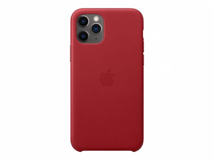 Apple Iphone 11 Pro Leather Case Red i gruppen SMARTTELEFON & NETTBRETT / Mobilbeskyttelse / Apple / iPhone 11 Pro / Deksel hos TP E-commerce Nordic AB (C20944)