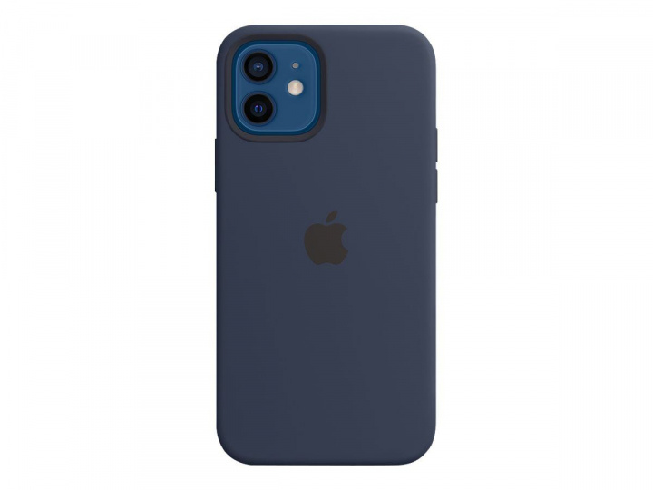 Apple iPhone 12/12 Pro Silicone Case with MagSafe Deep Navy i gruppen SMARTTELEFON & NETTBRETT / Mobilbeskyttelse / Apple / iPhone 12 / Deksel hos TP E-commerce Nordic AB (C20984)