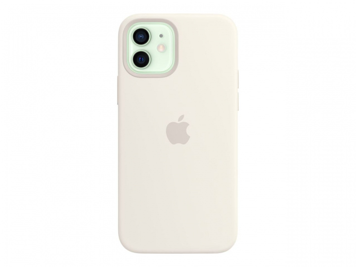 Apple iPhone 12/12 Pro Silicone Case with MagSafe White i gruppen SMARTTELEFON & NETTBRETT / Mobilbeskyttelse / Apple / iPhone 12 / Deksel hos TP E-commerce Nordic AB (C20987)