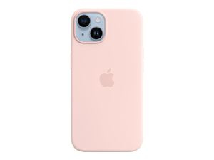 Apple iPhone 14 Silicone Case with MagSafe - Chalk Pink i gruppen SMARTTELEFON & NETTBRETT / Mobilbeskyttelse / Apple / iPhone 14 hos TP E-commerce Nordic AB (C21223)