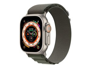 Watch Ultra GPS + Cellular 49mm Titanium Case with Green Alpine Loop - Small