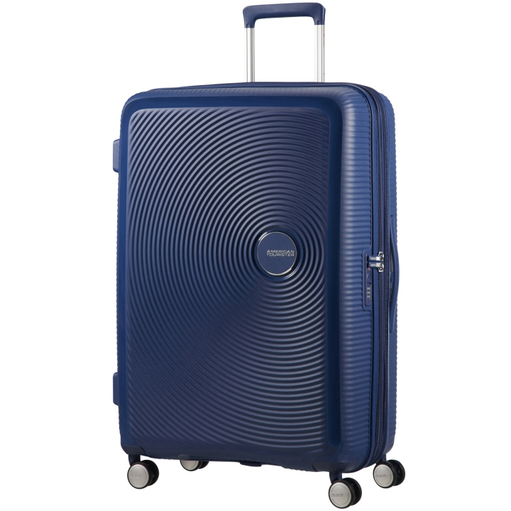 American Tourister Soundbox-koffert 77 Exp. Midnight Navy i gruppen SPORT, FRITID & HOBBY / Reise / Kofferter hos TP E-commerce Nordic AB (C22193)