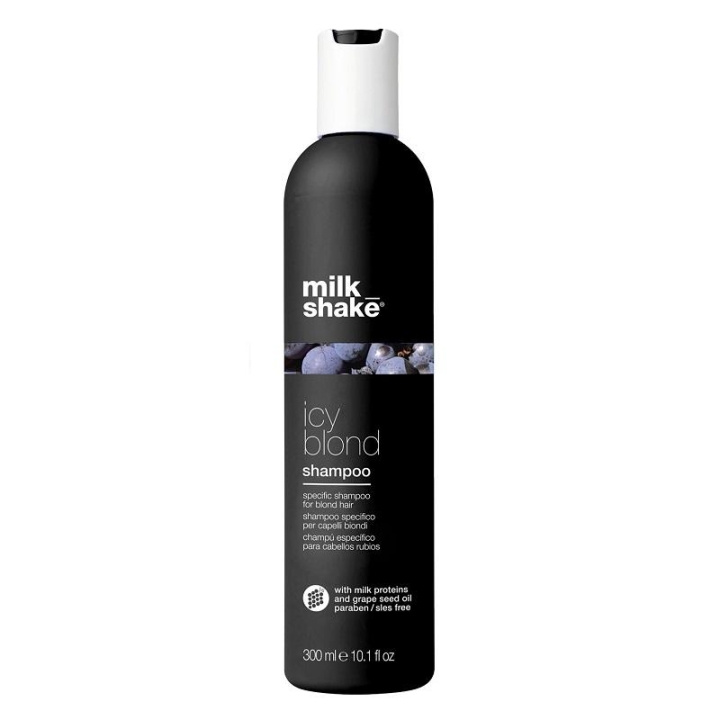 Milk_Shake Icy Blond Shampoo 300 ml i gruppen HELSE OG SKJØNNHET / Hår & styling / Hårpleie / Hårfarge / Sølv sjampo hos TP E-commerce Nordic AB (C23042)