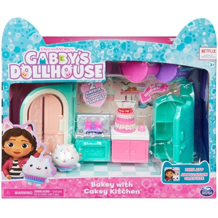 Gabbys Dollhouse Deluxe Room - Cakey\'s Kitchen i gruppen LEKER, BARN OG BABY / Leker / Leksaker hos TP E-commerce Nordic AB (C23377)