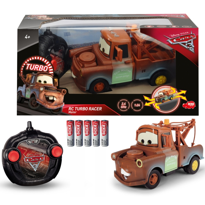 Jada Toys Disney Cars 3 Radiostyrt tauebil Turbo Racer 1:24 i gruppen LEKER, BARN OG BABY / Leker / Lekebiler hos TP E-commerce Nordic AB (C24931)