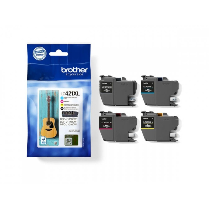 Brother Blekk LC421XLVAL LC-421XL Multipack i gruppen Datautstyr / Skrivere og tilbehør / Blekk og toner / Toner / Brother hos TP E-commerce Nordic AB (C26154)