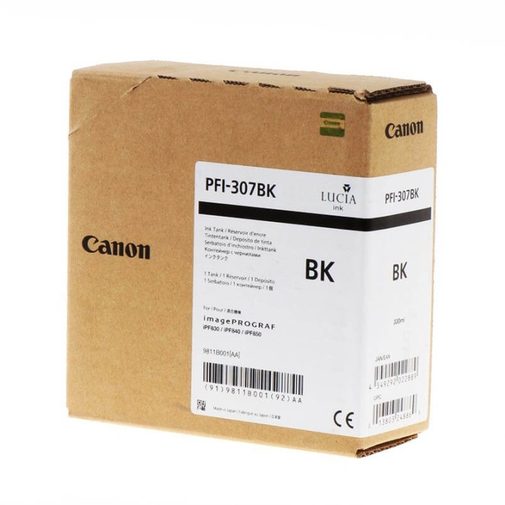 Canon Blekk 9811B001 PFI-307 Svart i gruppen Datautstyr / Skrivere og tilbehør / Blekk og toner / Toner / Canon hos TP E-commerce Nordic AB (C26351)