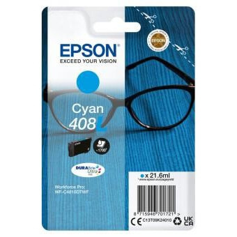 Epson Blekk C13T09K24010 408L Cyan, Brille i gruppen Datautstyr / Skrivere og tilbehør / Blekk og toner / Blekkpatroner / Epson hos TP E-commerce Nordic AB (C26902)