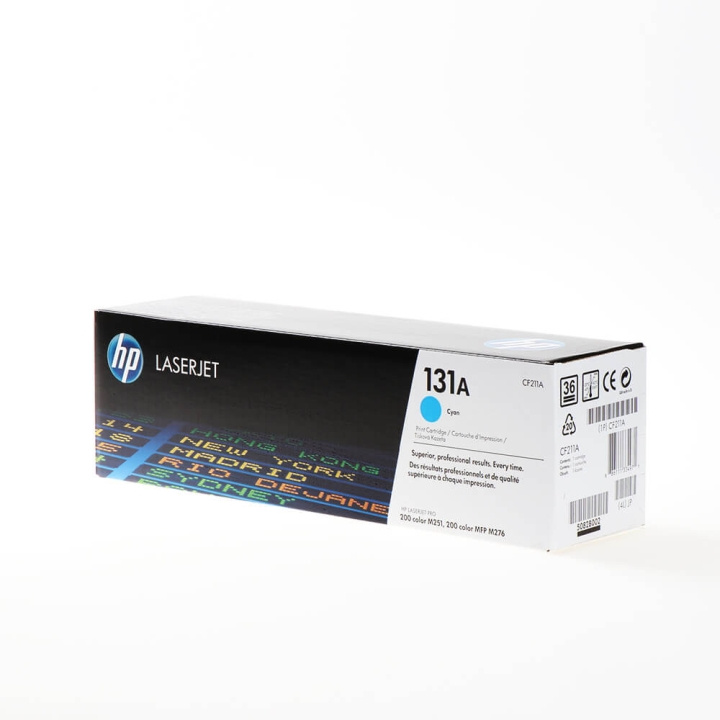 HP Toner CF211A 131A Cyan i gruppen Datautstyr / Skrivere og tilbehør / Blekk og toner / Toner / HP hos TP E-commerce Nordic AB (C27167)