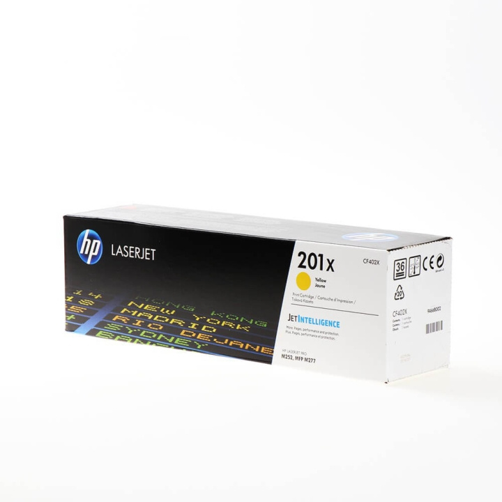 HP Toner CF402X 201X Gul i gruppen Datautstyr / Skrivere og tilbehør / Blekk og toner / Toner / HP hos TP E-commerce Nordic AB (C27249)