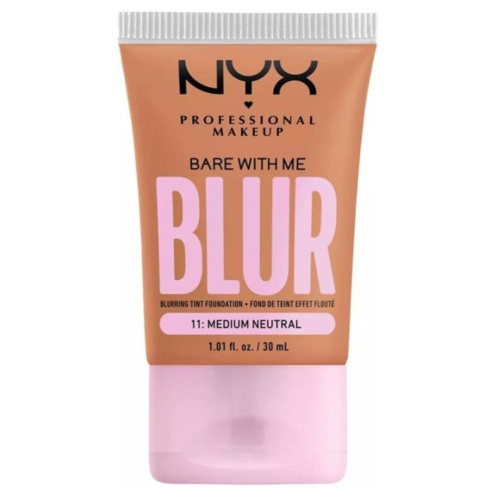 NYX PROF. MAKEUP Bare With Me Blur Tint Foundation 30ml 11 Medium Neutral i gruppen HELSE OG SKJØNNHET / Makeup / Makeup ansikt / Foundation hos TP E-commerce Nordic AB (C28988)