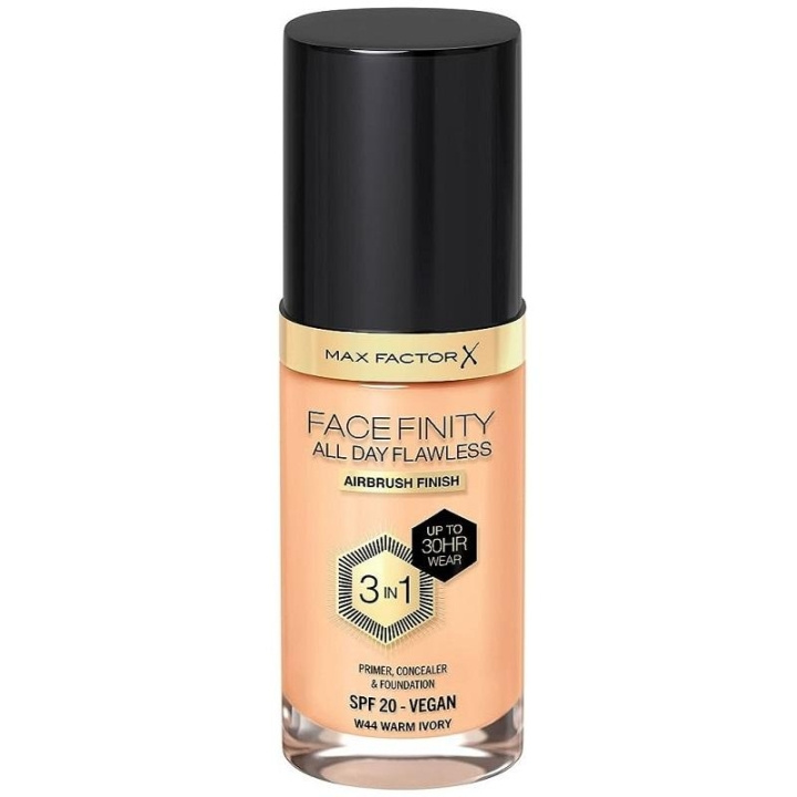 Max Factor Facefinity 3 In 1 Foundation 44 Warm Ivory i gruppen HELSE OG SKJØNNHET / Makeup / Makeup ansikt / Foundation hos TP E-commerce Nordic AB (C29089)